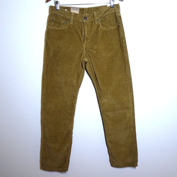 Levi's Corduroy Jeans Women's Size 30x30 Brown Straight Leg Relaxed - Picture 1 of 11
